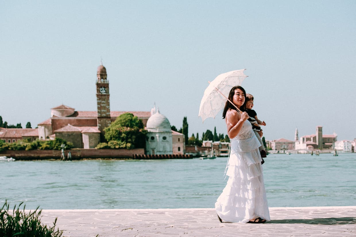 A family day trip to Murano, Italy from Venice.