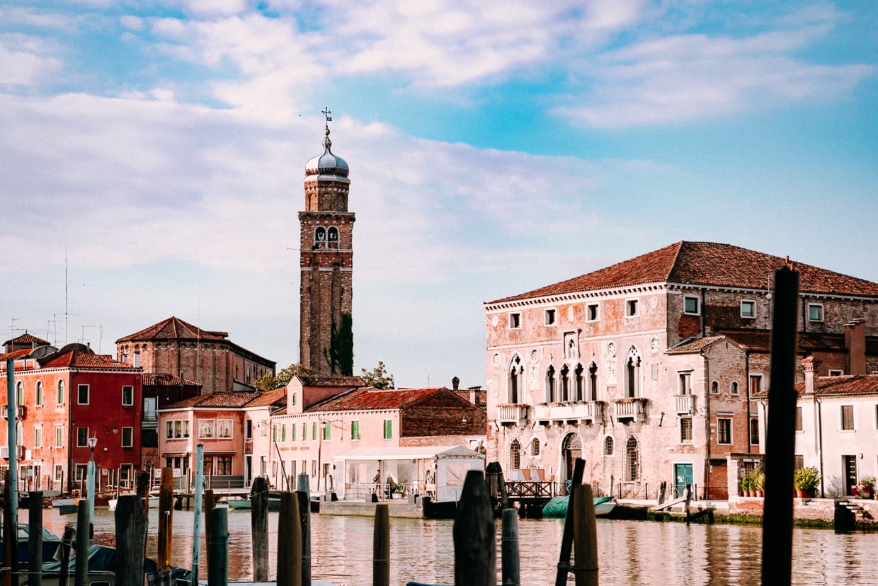 Murano, Italy in the morning.