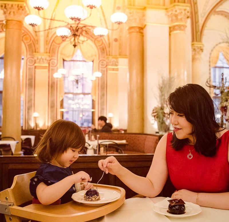 Cafe Central - Vienna, Austria. Breakfast the Day after Christmas.