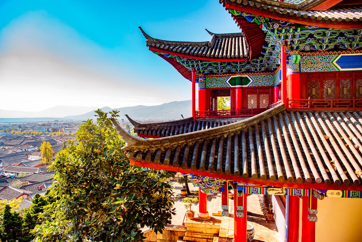 Mufu Palace in Lijiang, China.