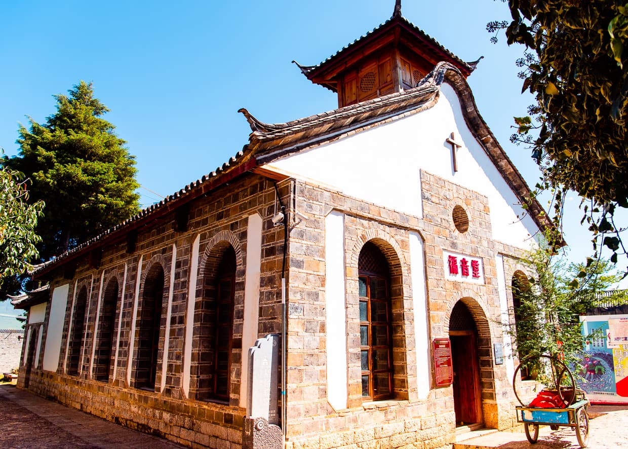 A Christian church in Lijiang, China.