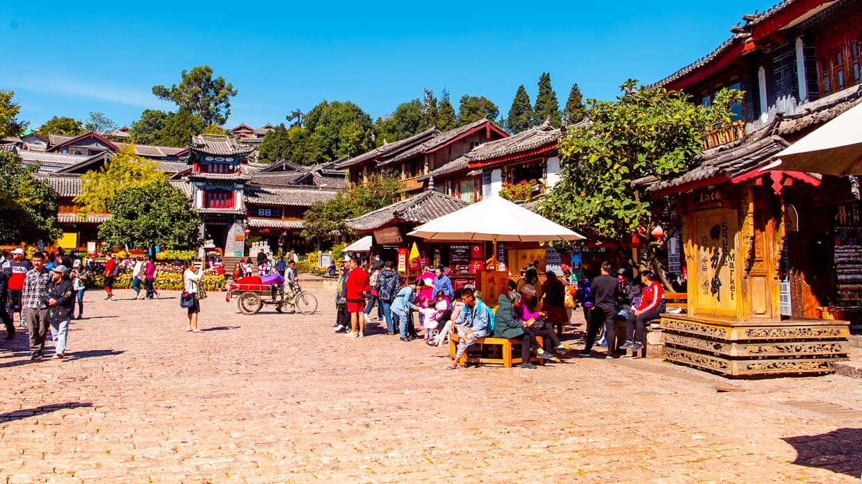 Square Street, Lijiang, China.