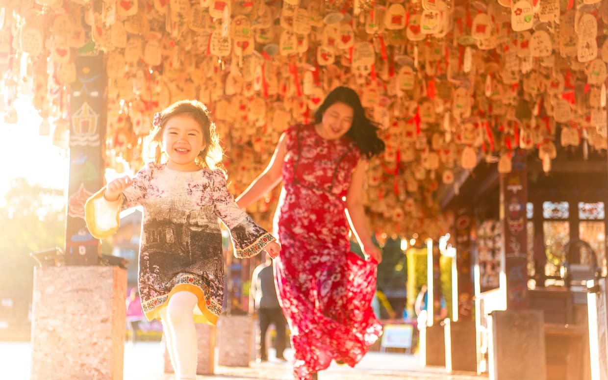 Wishing bells at the north gate of the Lijiang Old Town.