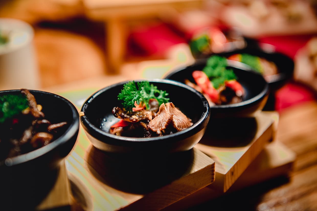 monkey head mushrooms in Dali, China's best vegetarian restaurant.