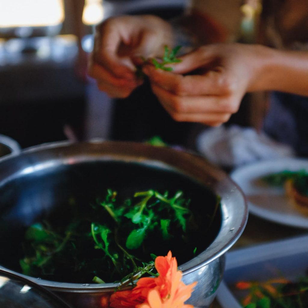 Preparing Christmas brunch in Dali, China.