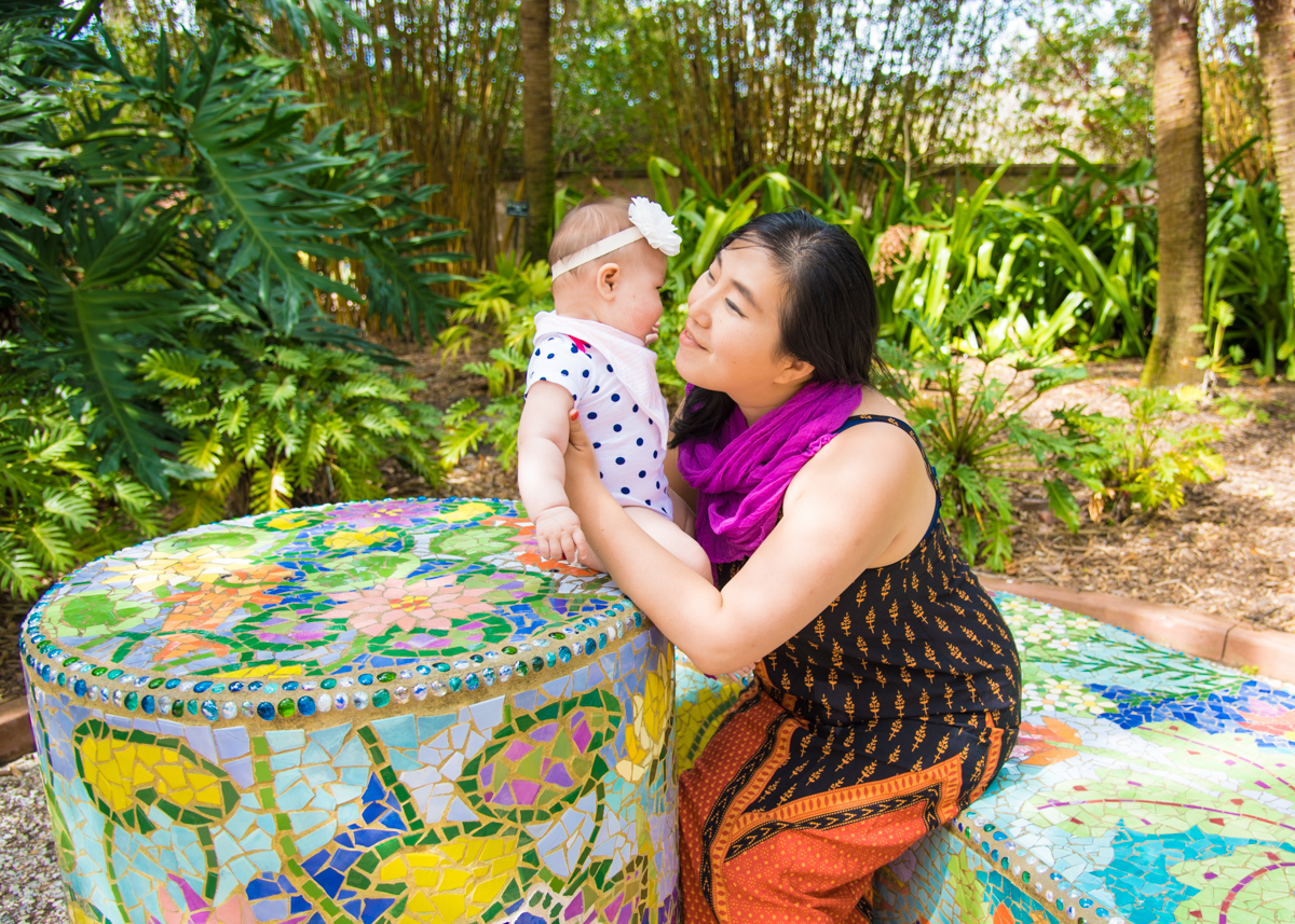 Dannie and Lisa touring the Florida Botanical Garden in Largo Florida