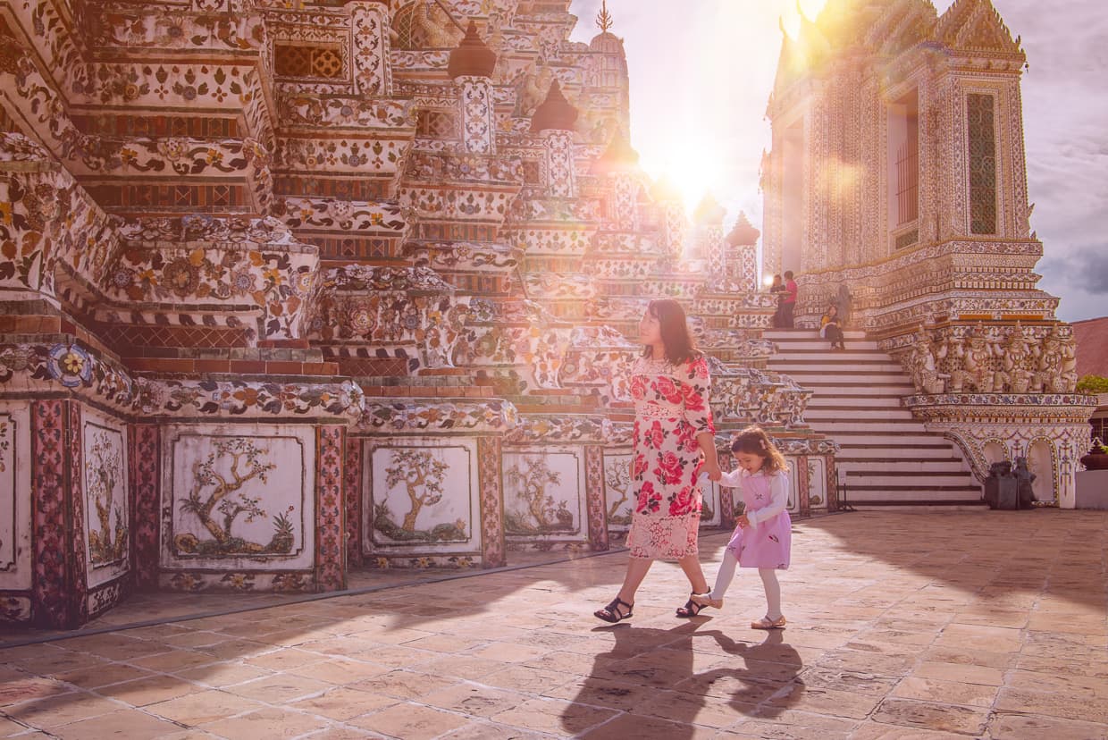 Early Morning Light at Wat Arun in Bangkok, Thailand.