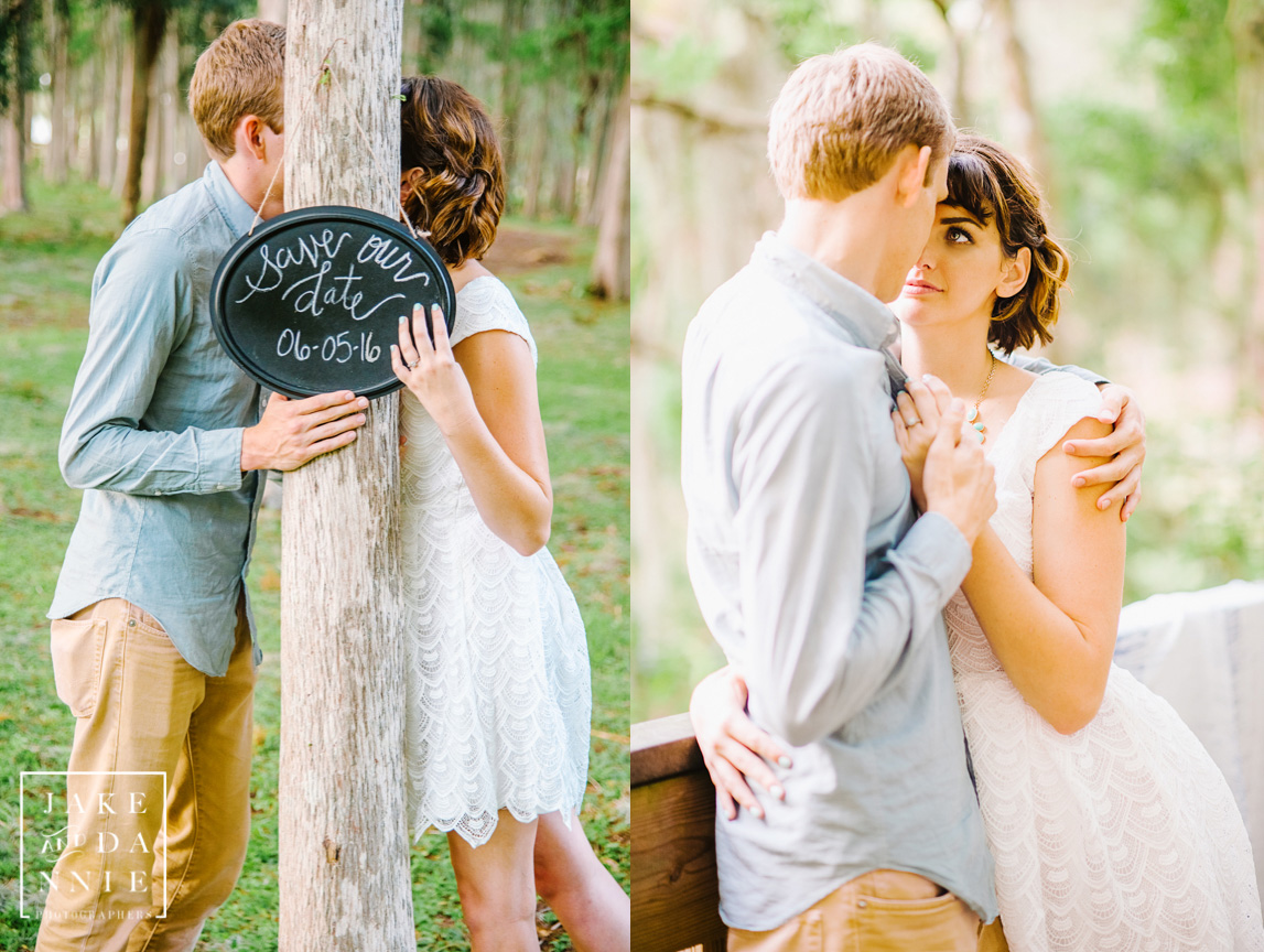 woodsy florida engagement photography  tampa bay area