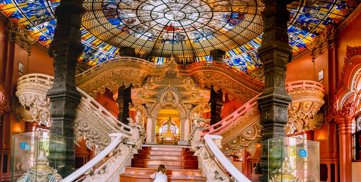 The interior of the Erawan Museum.