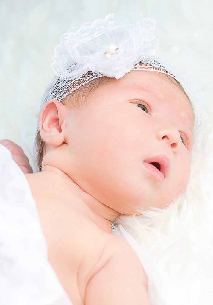 Six days old baby Lisa