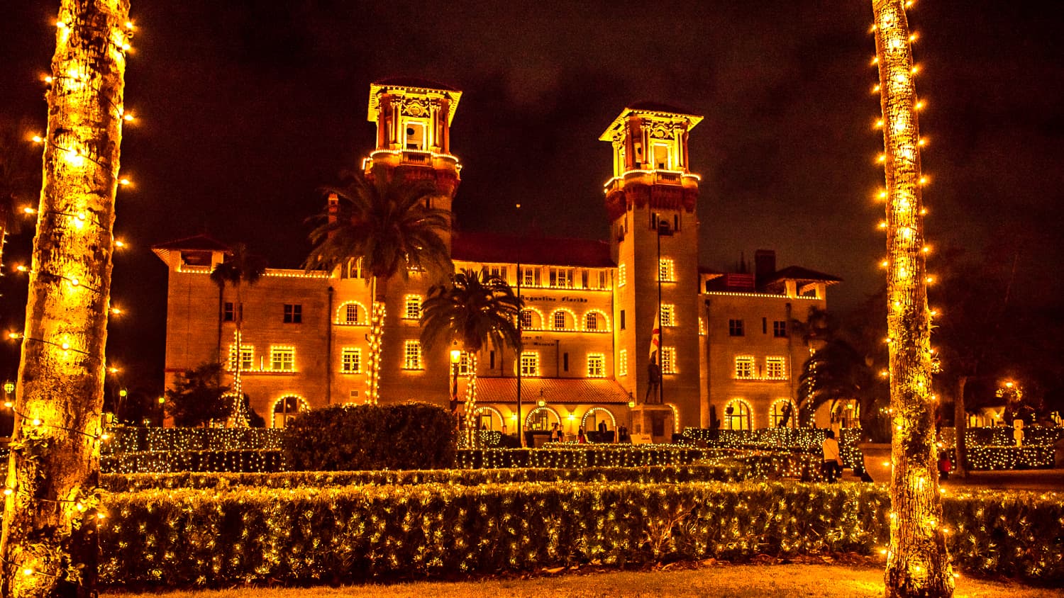 Beautiful Christmas lights in St. Augustine, Florida