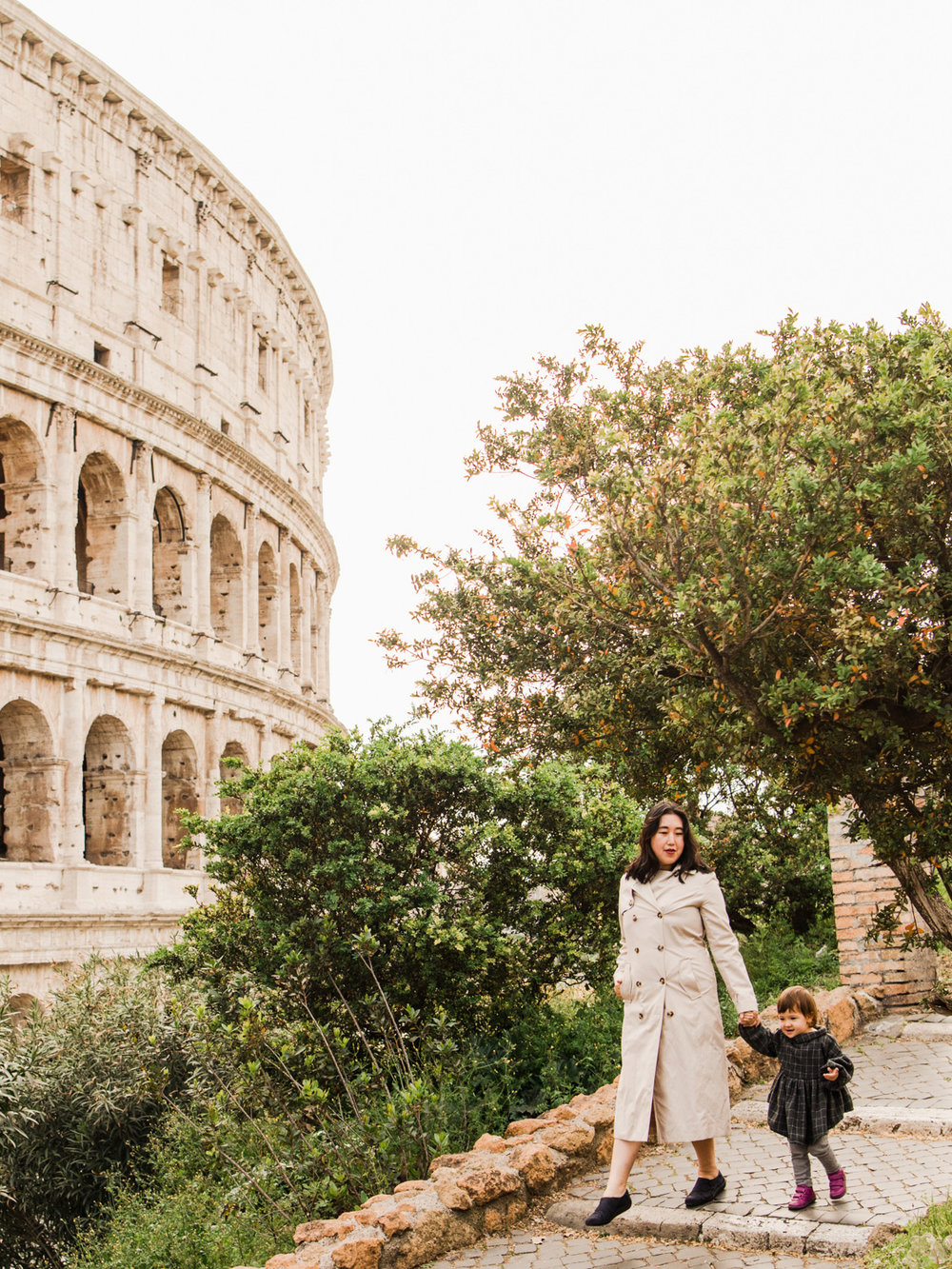 Lisa loved climbing the stairs behind the roman colosseum while we slow traveled in Italy.