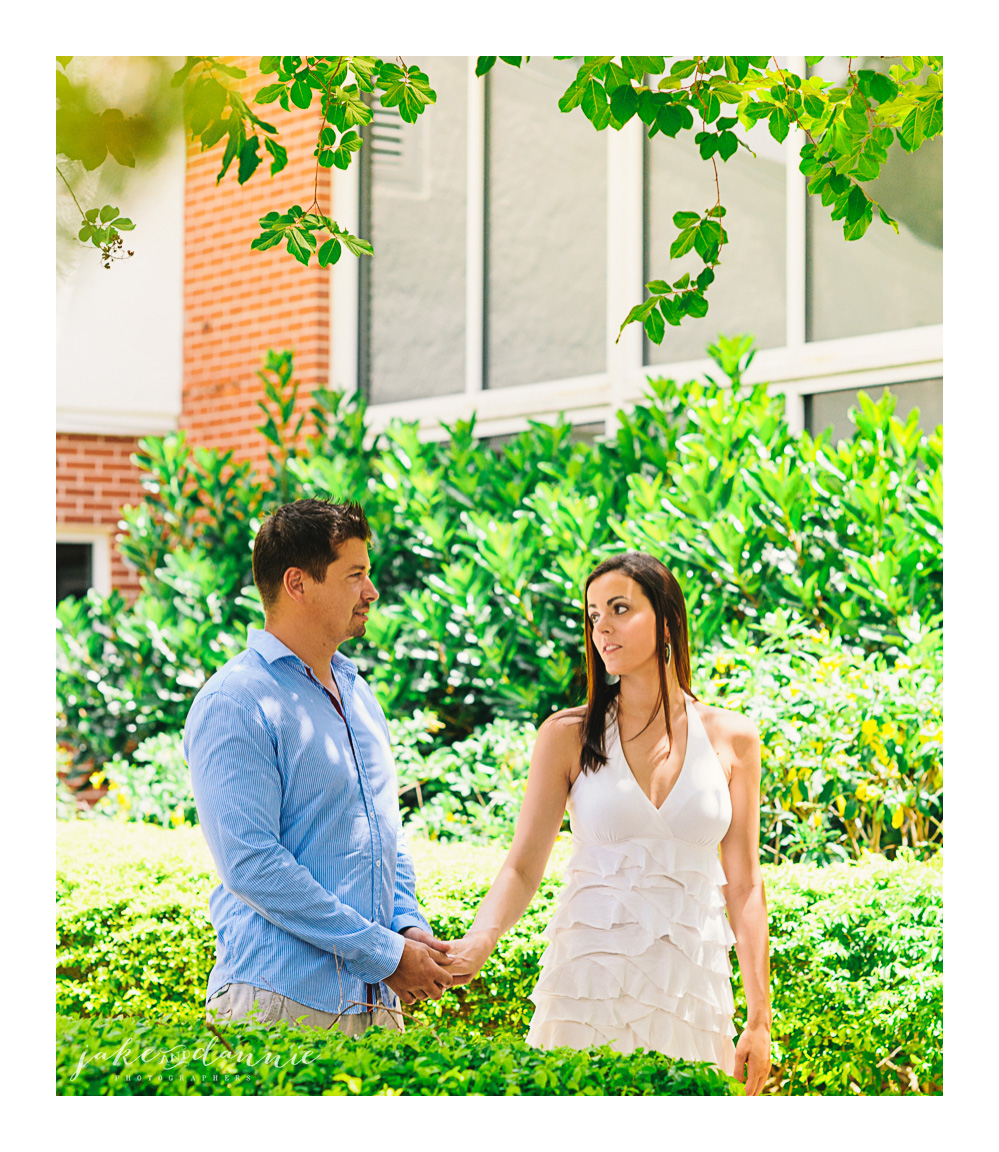 Tampa is a good place for a walk and a couples photography session