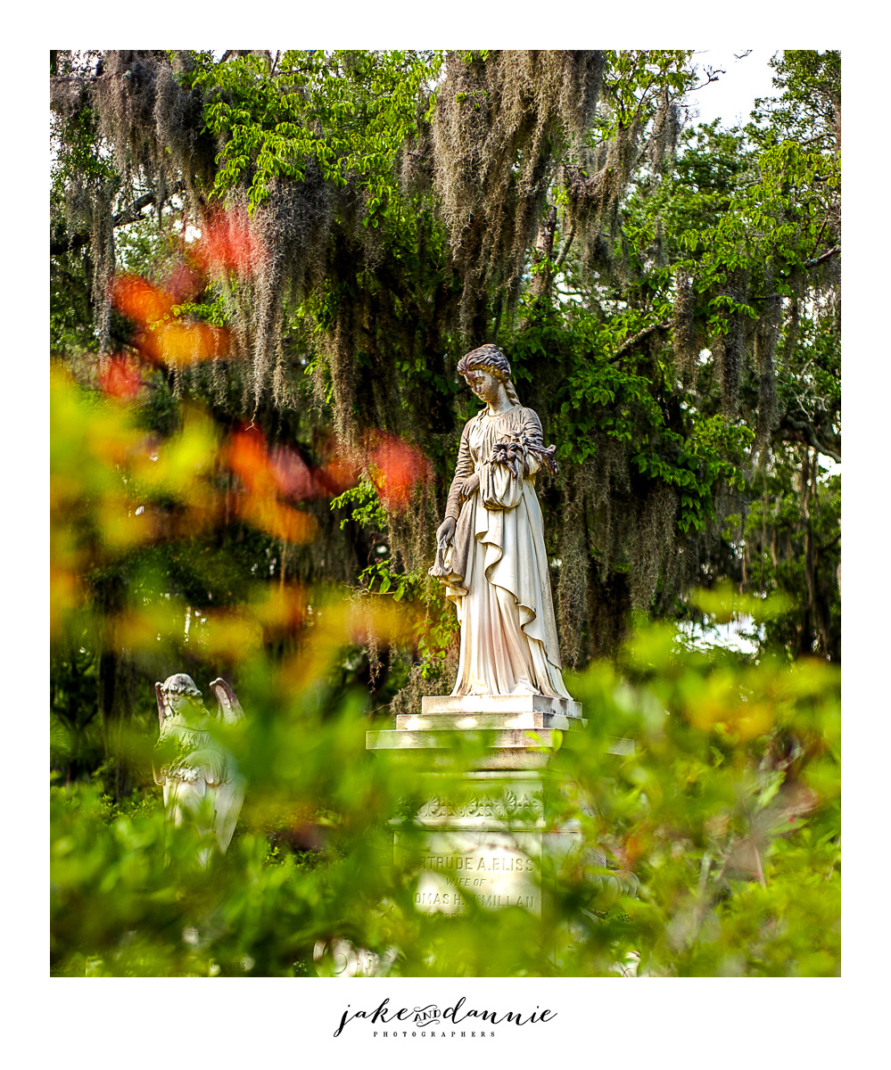 A beautiful statue we saw in the cemetery on our trip to Savannah