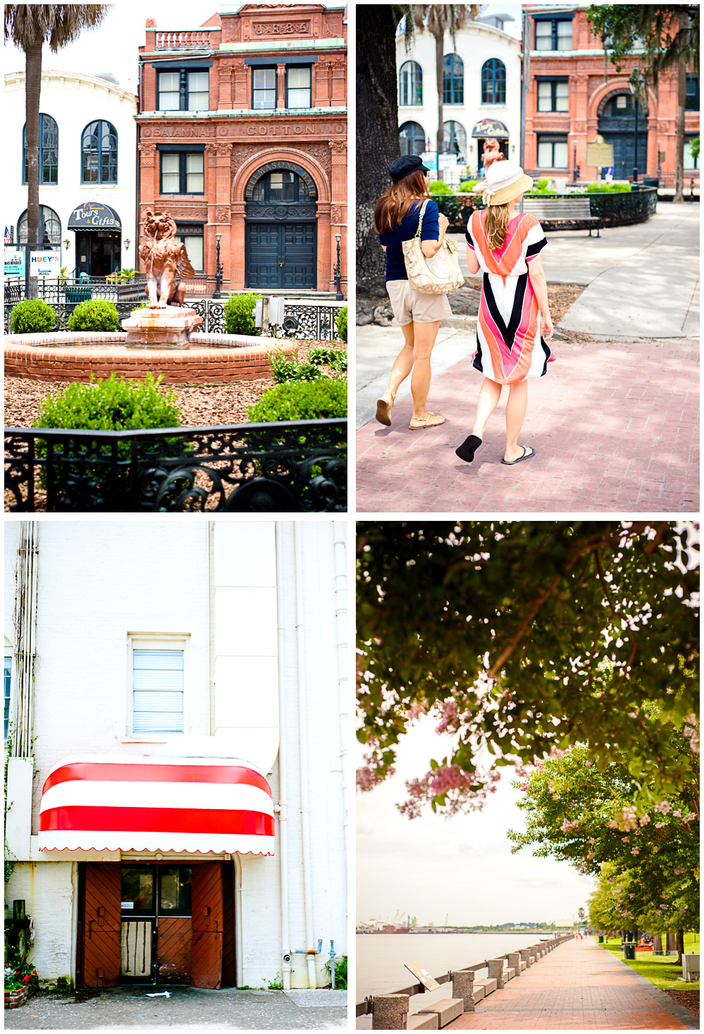 a bunch of travel photos of scenery we saw on our first day in Savannah