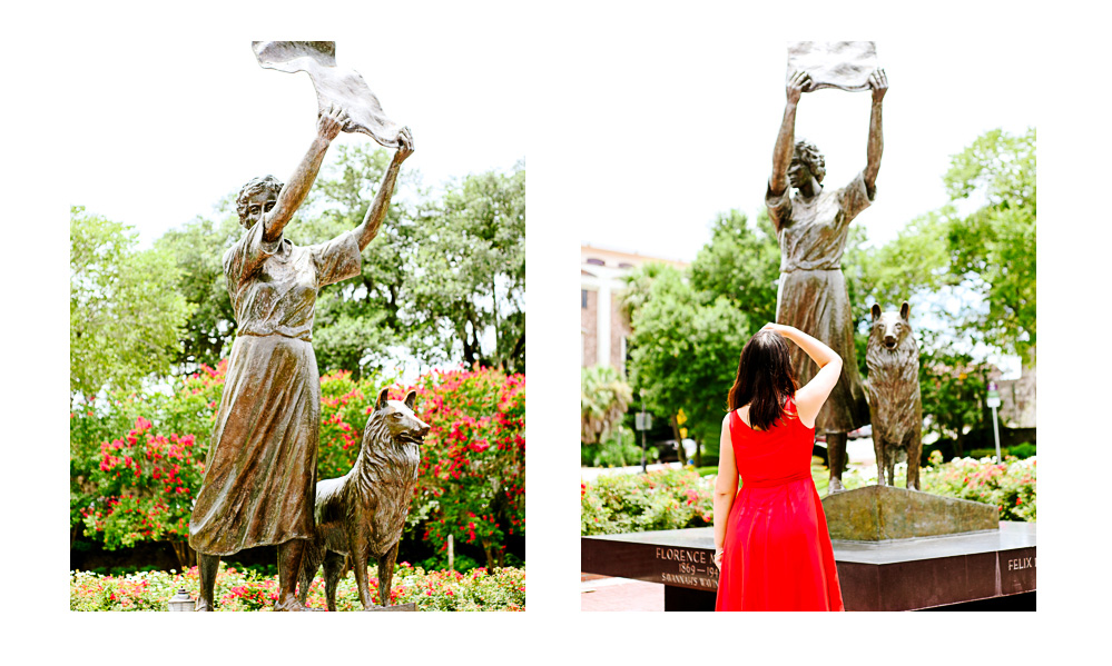 Savannah is full of beautiful statues commemorating the city's history. It's good photography and educational.