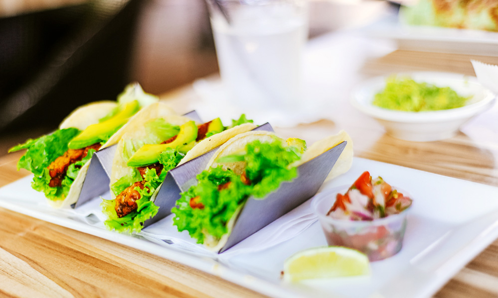The Tempeh tacos I ordered at Casa Maya