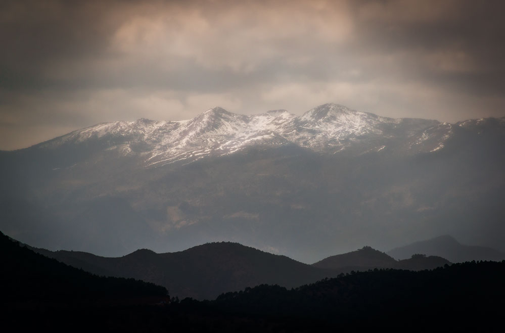 A snow capped mountain