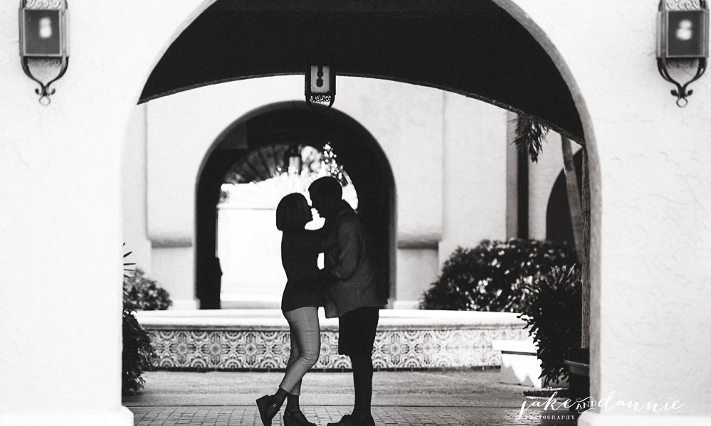 Engagement Photography at Stetson Law in Gulfport, Florida