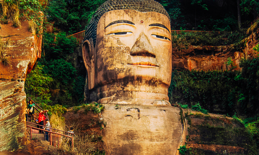 The grand buddha statue in leshan china