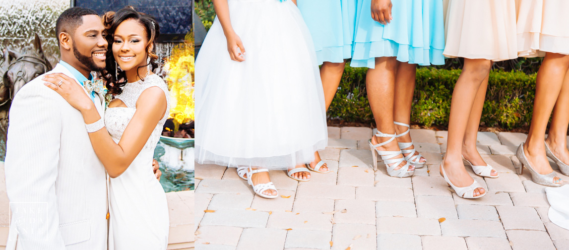 Family portrait time at a beautiful Tampa wedding