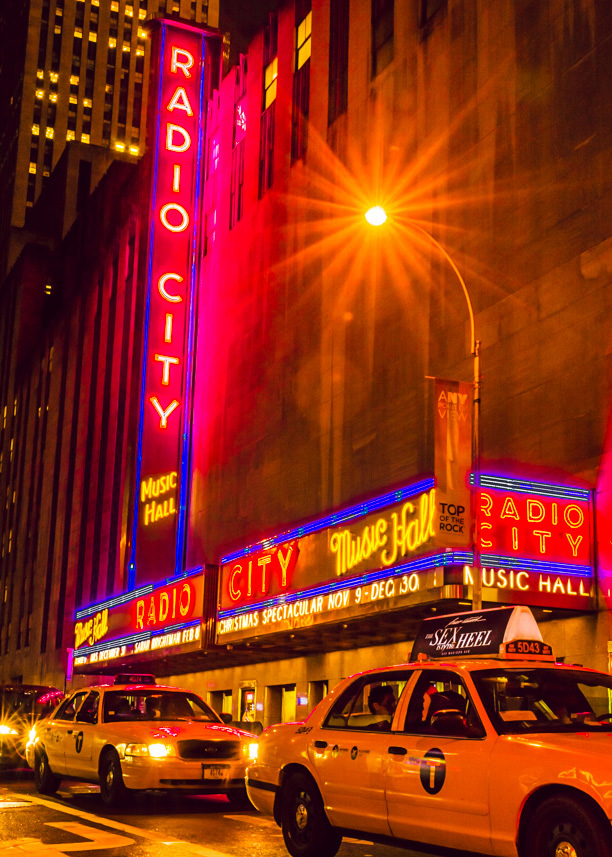 HDR image of Radio city music hall