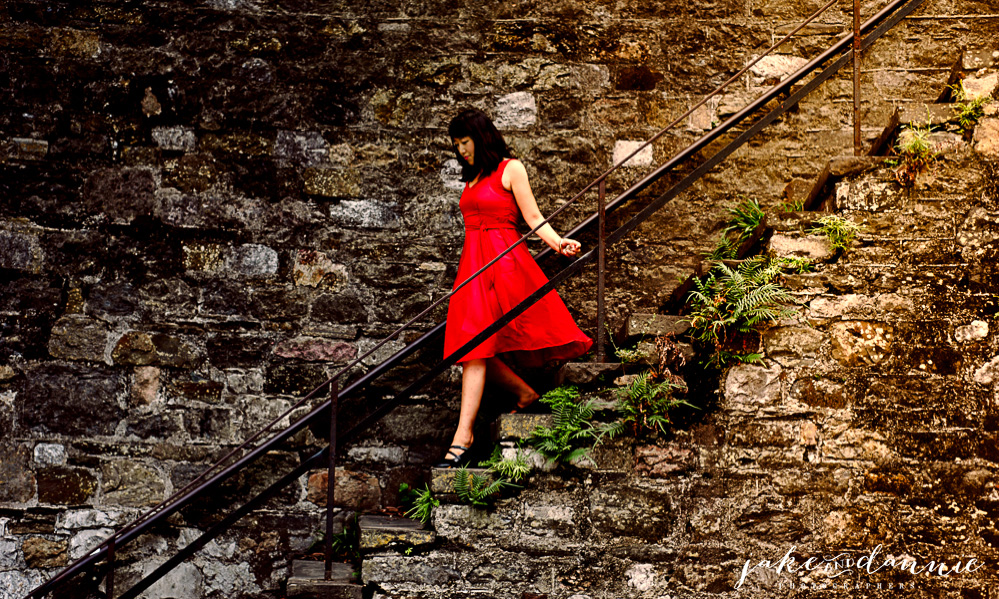 Savannah had lots of cool stairways, mostly on the sides of buildings, but some of them went from the street level down to the river.